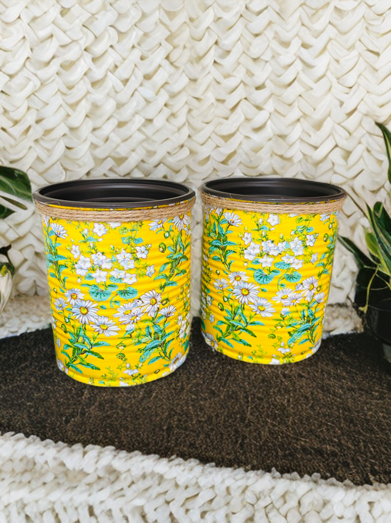 Yellow Daisy Bloom Indoor House Planter - 10cm