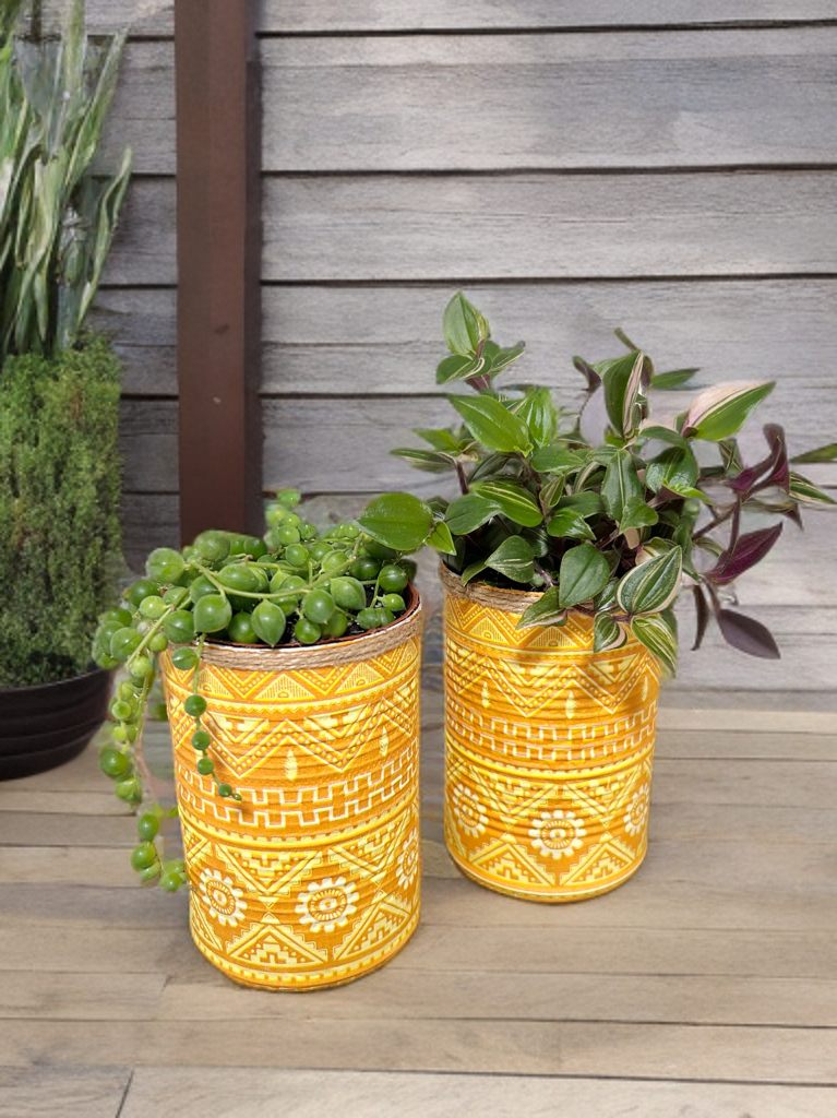Mustard Aztec Tribal Grow Your Own Gift Set