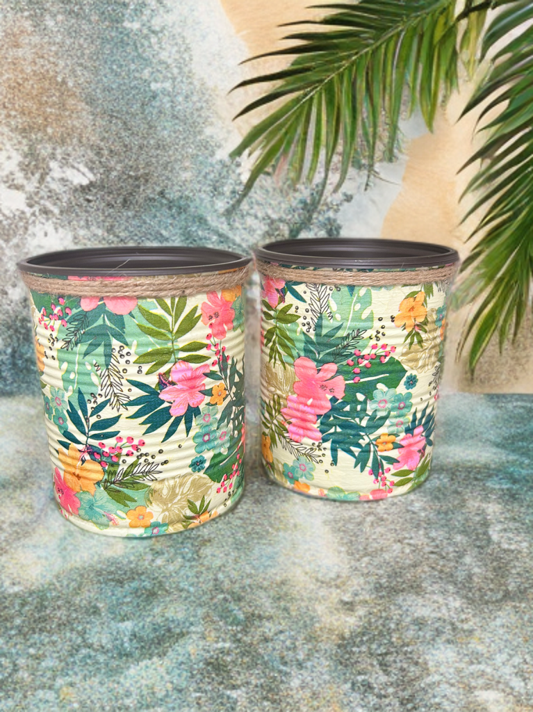 Sage Green Tropical Indoor House Plant Pot - 10cm