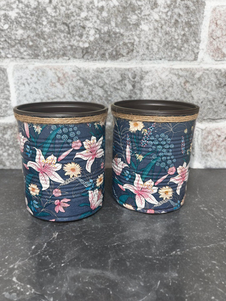 Navy Japanese Soft Pink Lily Indoor House Plant Pot - 10cm