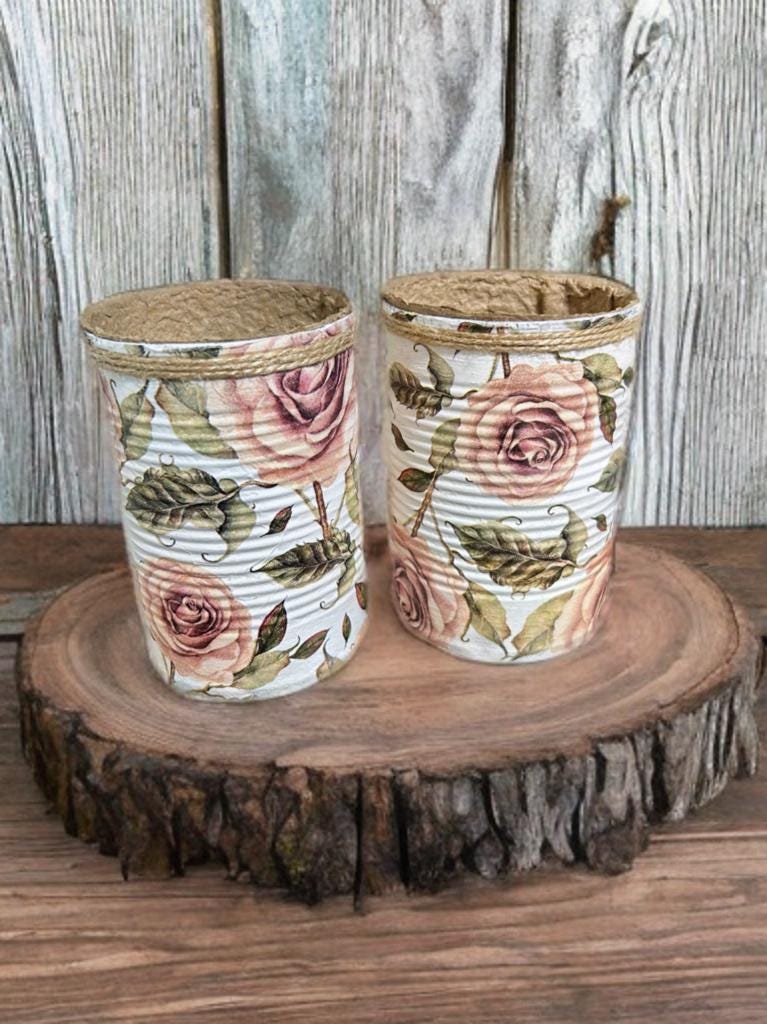 Vintage Rose Garden Grow Your Own Herbs Gift Set