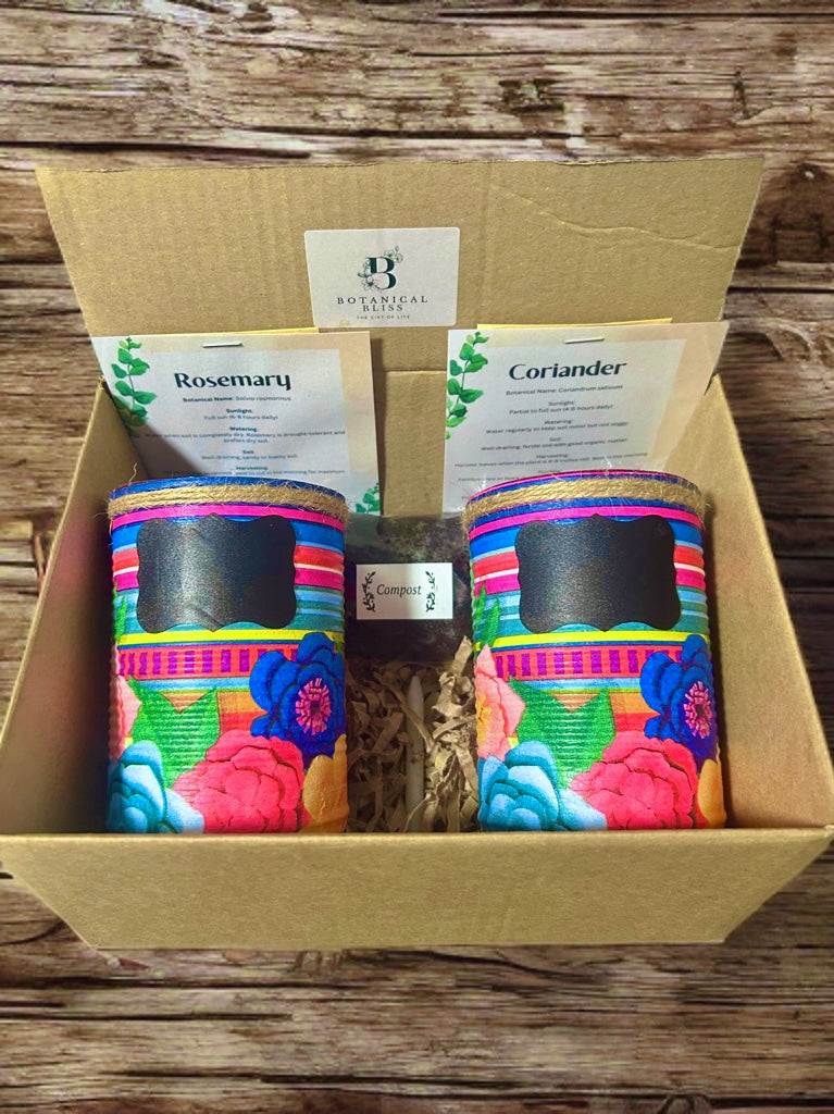Fiesta Bloom Grow Your Own Herb Garden Gift Set
