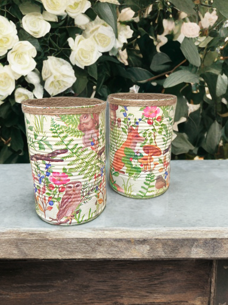 Sage Green Woodland Animal Grow Your Own Herbs Gift Set