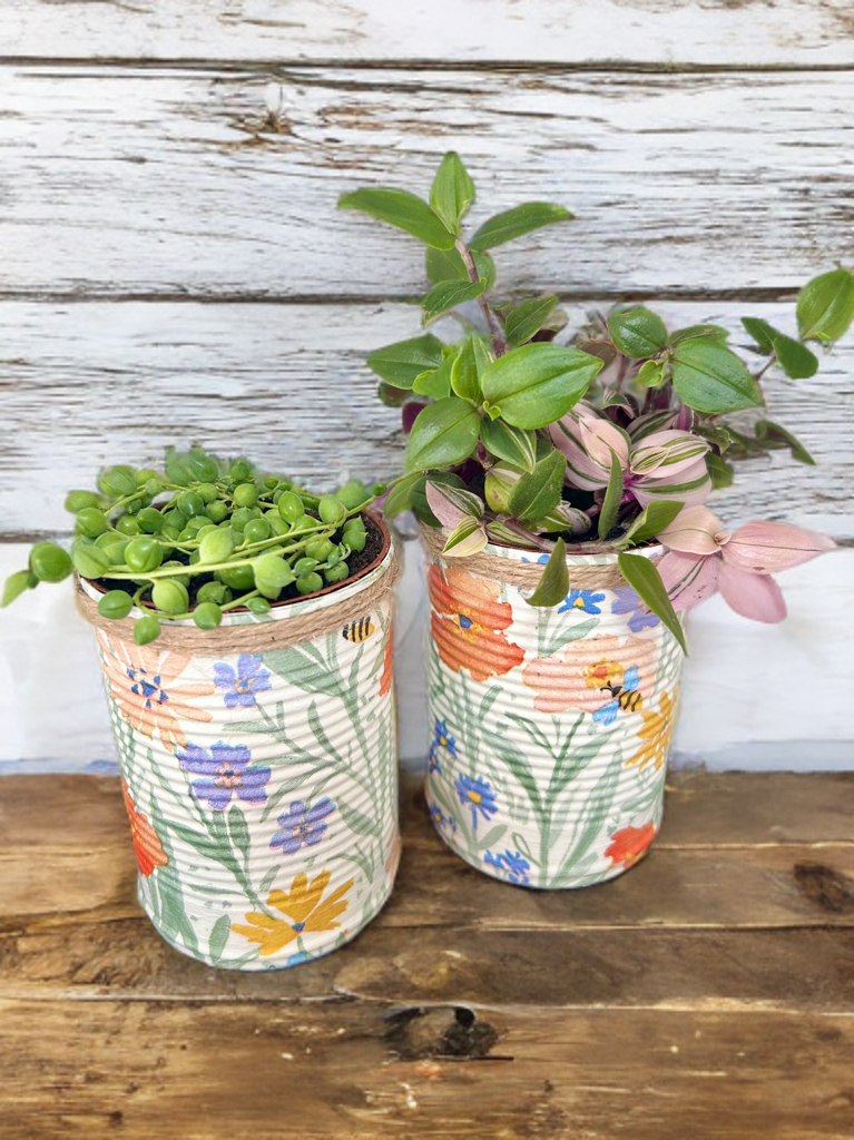 *Farmhouse Collection* Sage Green Floral Grow Your Own Herb Garden Gift Set