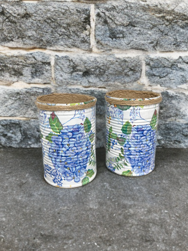 Blue Hydrangea Grow Your Own Herbs Gift Set