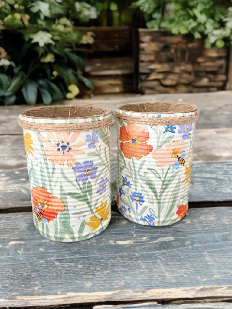 *Farmhouse Collection* Sage Green Floral Grow Your Own Herb Garden Gift Set