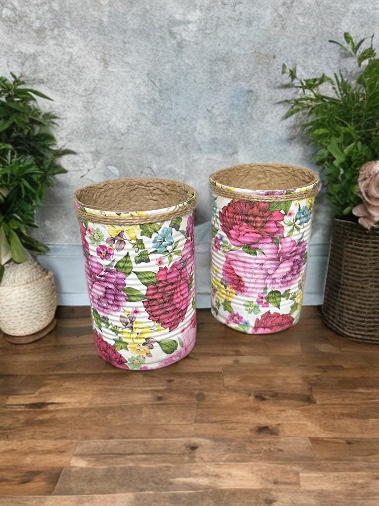 Peony Red & Purple Floral Grow Your Own Herbs Gift Set