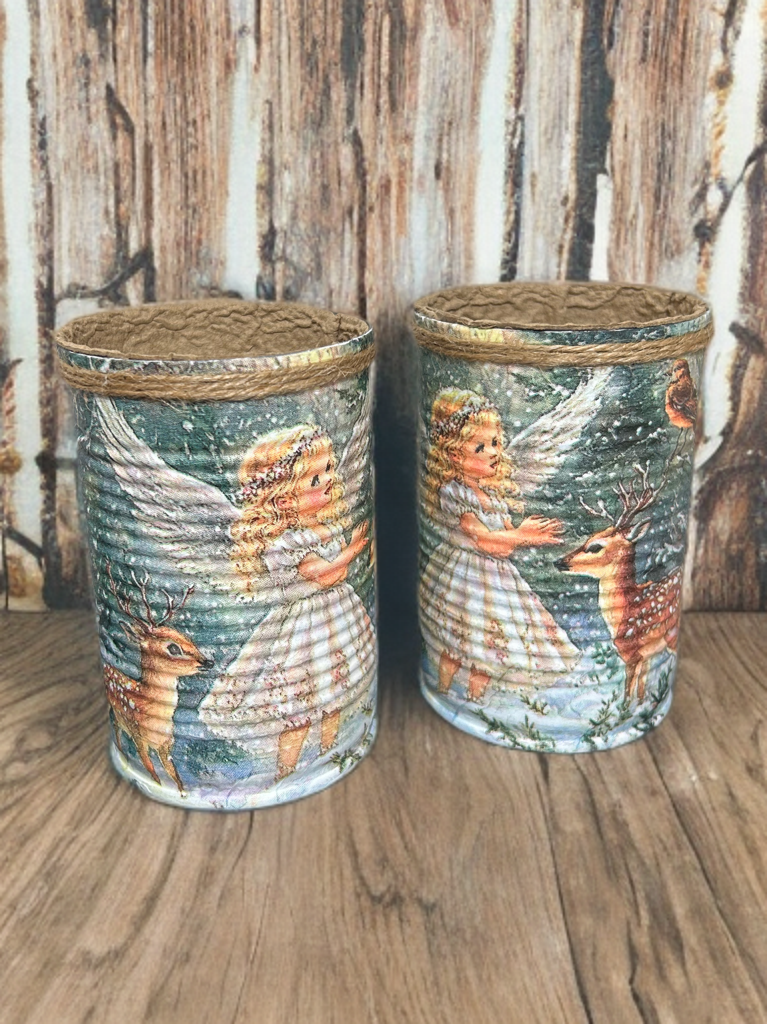 Winter Angel Deer Grow Your Own Herb Garden Gift Set