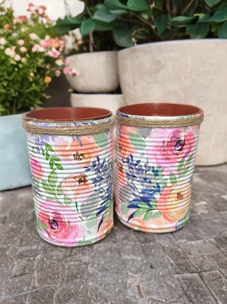 Pastel Summer Bloom Garden Grow Your Own Herb Garden Gift Set