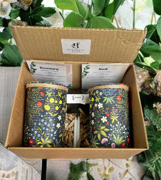 Medieval Floral Garden Grow Your Own Herbs Gift Set