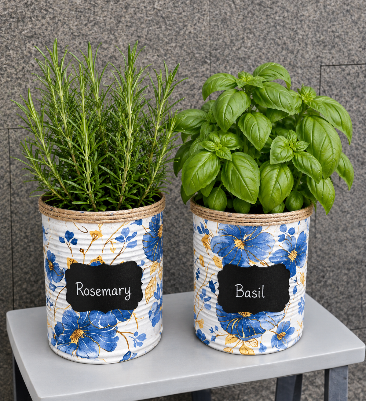 Blue Poppy Grow Your Own Herb Garden Gift Set