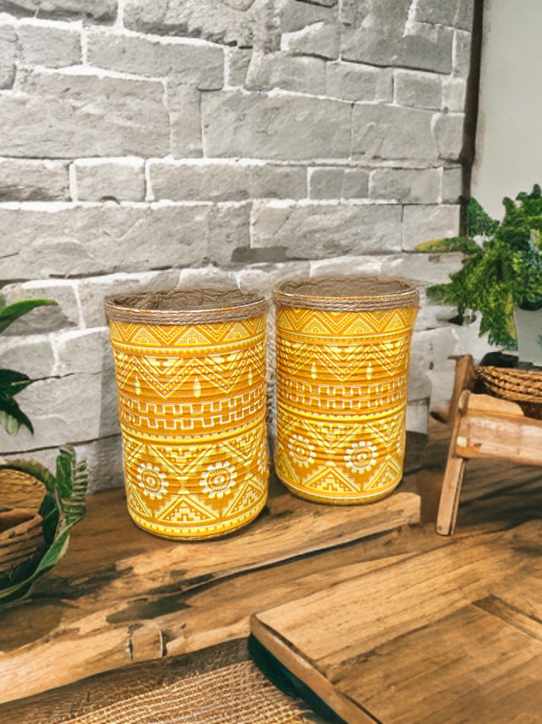 Mustard Aztec Tribal Grow Your Own Gift Set