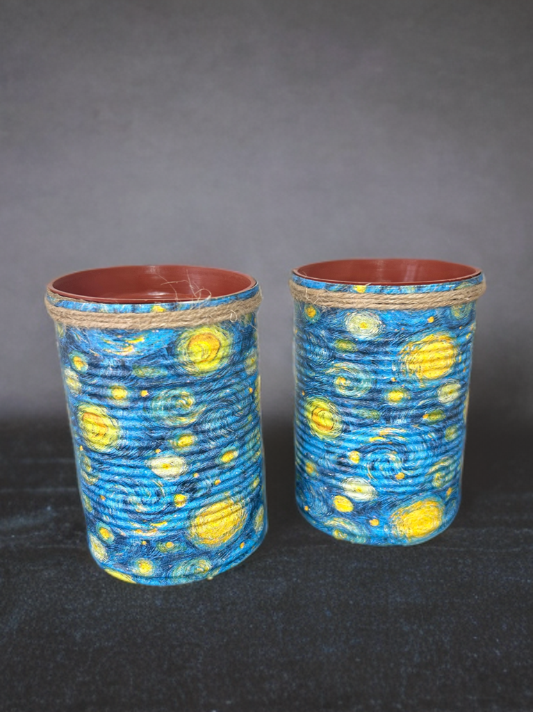 Van Goph inspired Starry Night Grow Your Own Herb Garden Gift Set