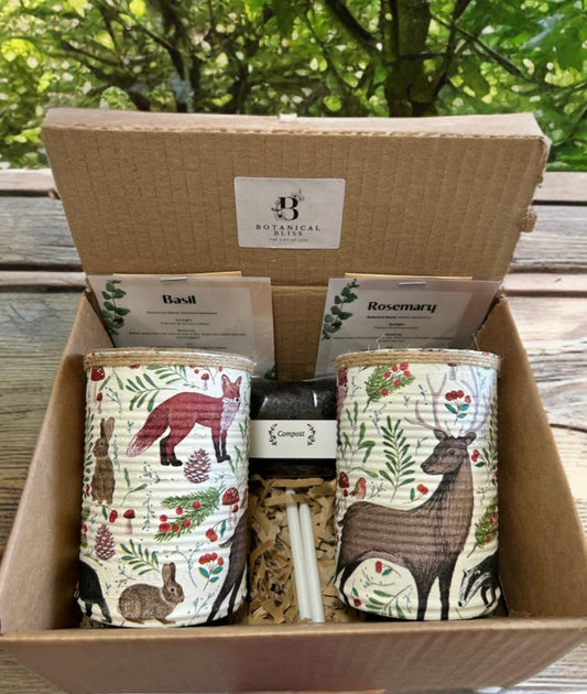 Woodland Animal Grow Your Own Herb Garden Gift Set