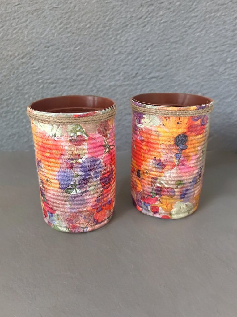 Sunset Paradise Floral Grow Your Own Herb Garden Gift Set