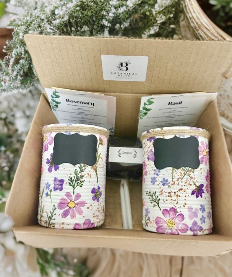Lilac Fresh Meadow Grow Your Own Herbs Gift Set