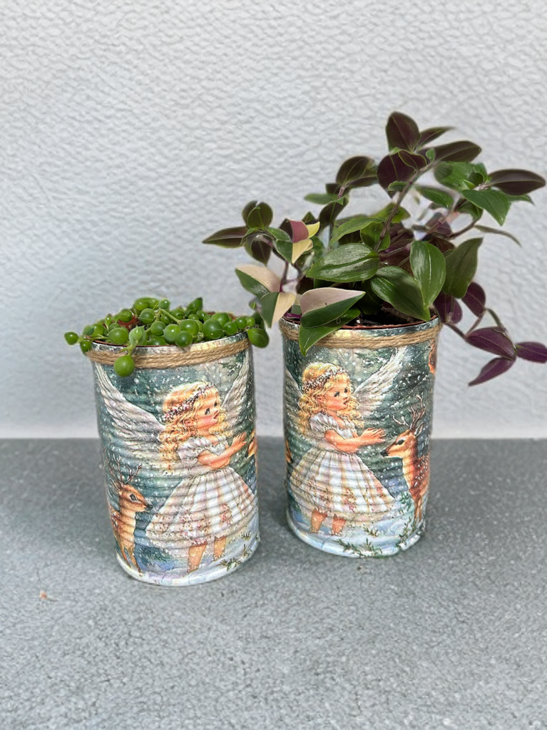 Winter Angel Deer Grow Your Own Herb Garden Gift Set