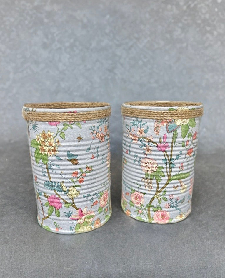 Vintage Blumen-Feengarten Kräuter-Anzucht-Geschenkset
