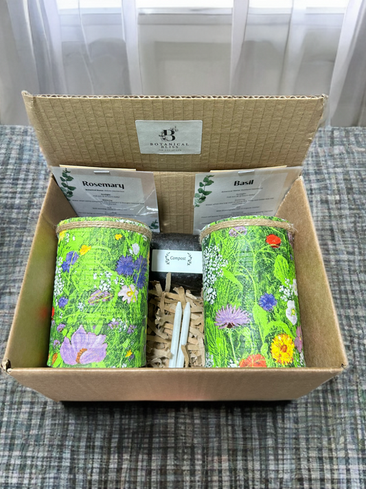 Green Grass Meadow Grow Your Own Herbs Gift Set