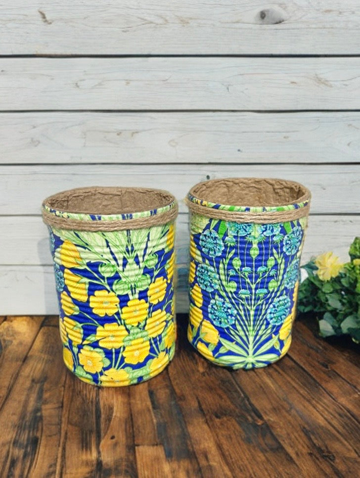 Gelb & Blau Blumen Grow Your Own Kräuter-Garten-Geschenkset