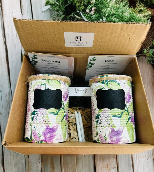 Lilac Lily & Hydrangea Grow Your Own Herbs Garden Gift Set