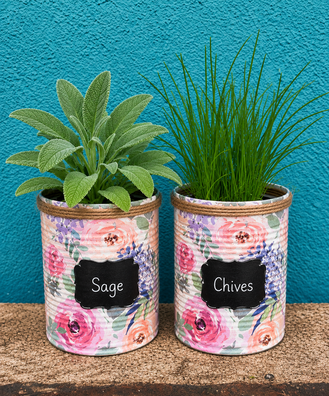 Pastel Summer Bloom Garden Grow Your Own Herb Garden Gift Set