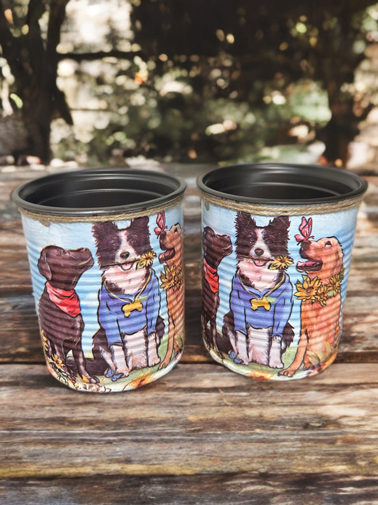 Border Collie & Labrador Indoor Plant Pot - 10cm