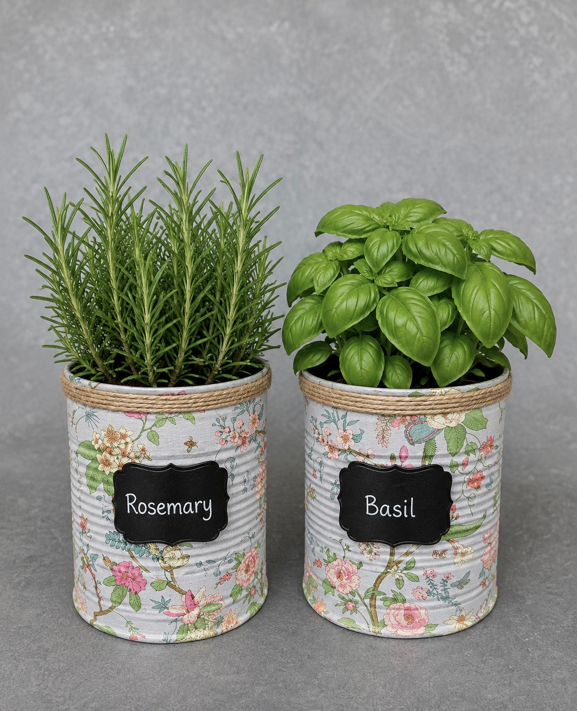 Vintage Blumen-Feengarten Kräuter-Anzucht-Geschenkset