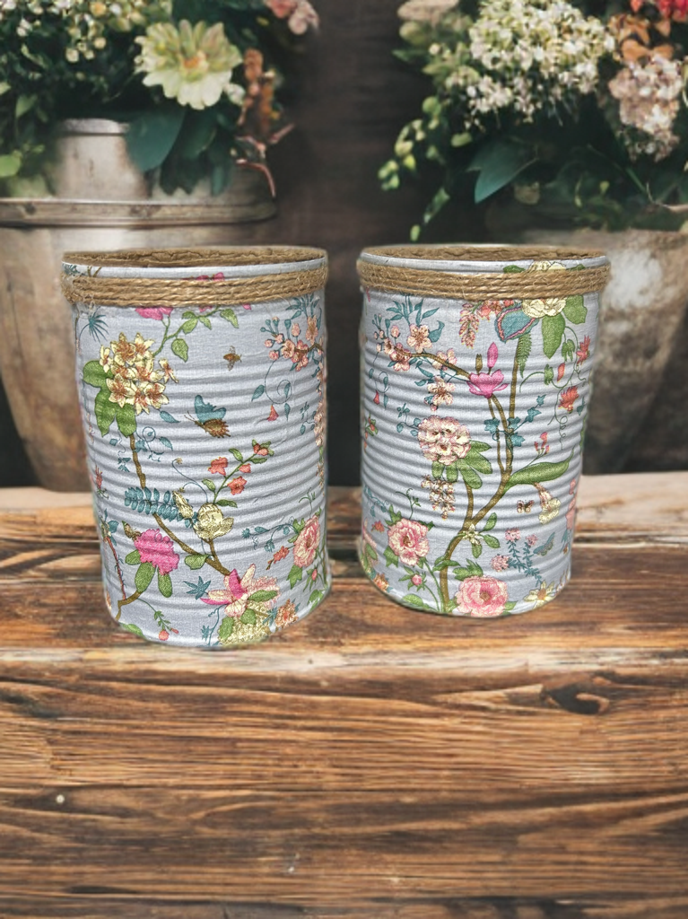 Vintage Floral Fairy Garden Grow Your Own Herbs Gift Set
