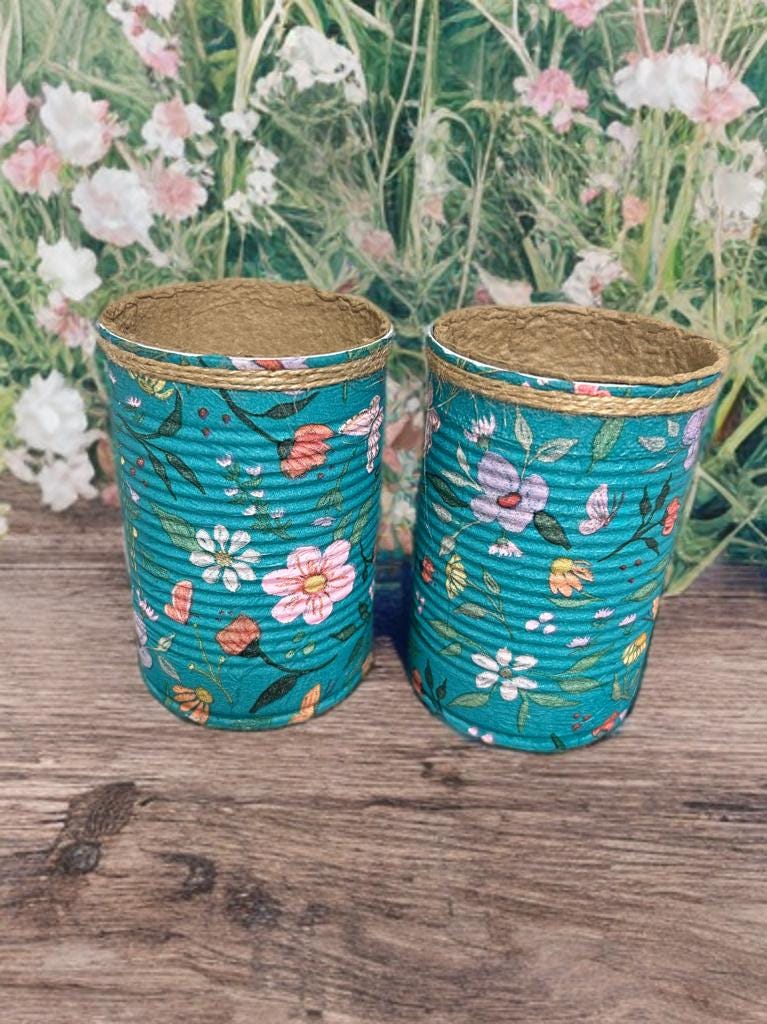 Teal Floral Japanese Garden Grow Your Own Gift Set
