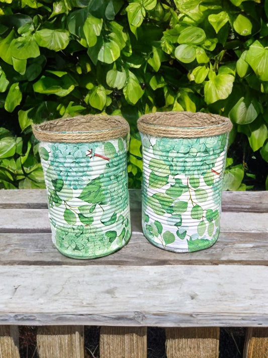 Green Hydrangea Floral Grow Your Own Herb Garden Gift Set